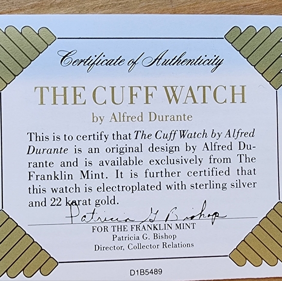 Cuff watch by Franklin Mint - Picture 4 of 6